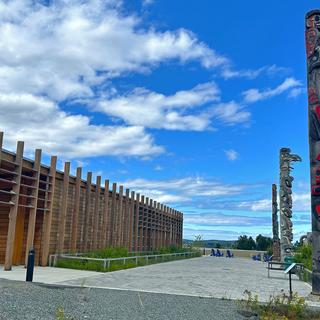 Totems with Shq'apthut in the background