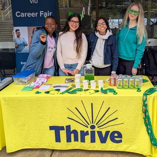 Students with the Thrive table