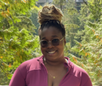 Image of Chioma Azike with a green backdrop